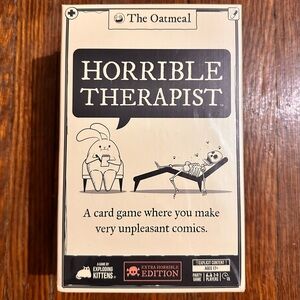 The Oatmeal Horrible Therapist Extra Horrible Edition Adult Card Game SEALED